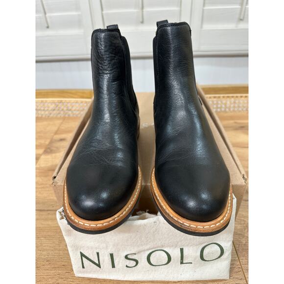 Nisolo Carmen Chelsea Boot Black Leather Size 6.5/7 NIB Versatile Elegant Rugged - Picture 5 of 15